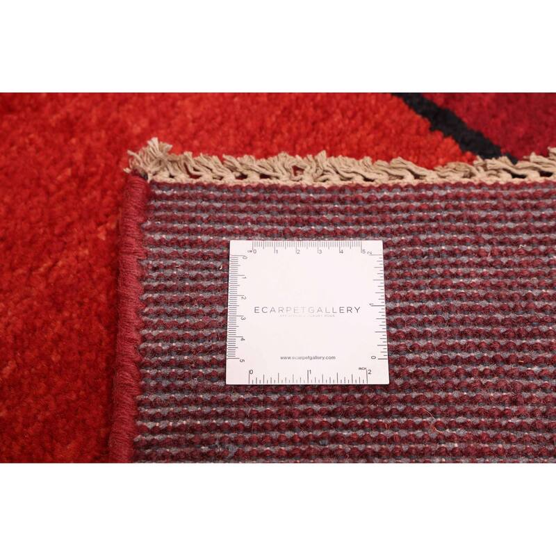 ECARPETGALLERY Hand-knotted Peshawar Ziegler Red Wool Rug - 5'1 x 6'10