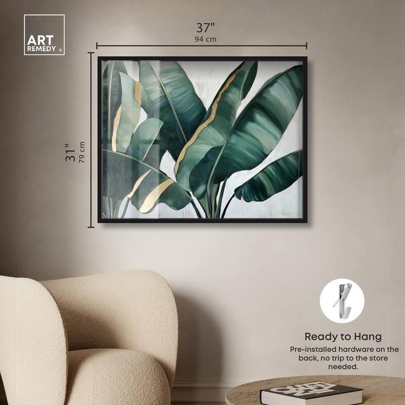 Jungle Jewel Jade I Shadowbox by Art Remedy