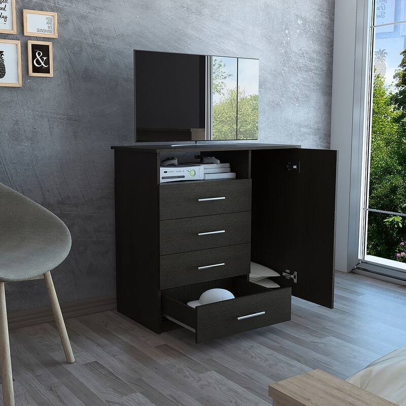 FM Furniture Carolina Dresser with 4 Drawers