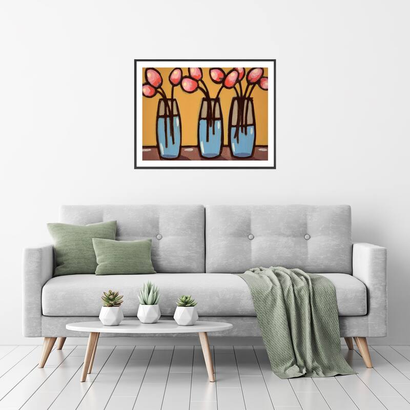 III Bouquets Framed Print Wall Art by Norman Wyatt Jr.