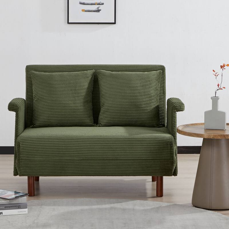 Artdeco Home Boston Convertible Futon Chair - Olive Green