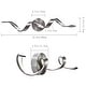 preview thumbnail 23 of 47, Modern Spiral Design LED Bathroom Vanity Light Dimmable Wall Light