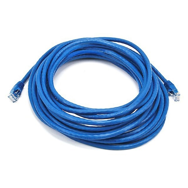 Cat6 Ethernet Patch Cable Network Internet Cord RJ45 Stranded UTP 24AWG 25' Blue