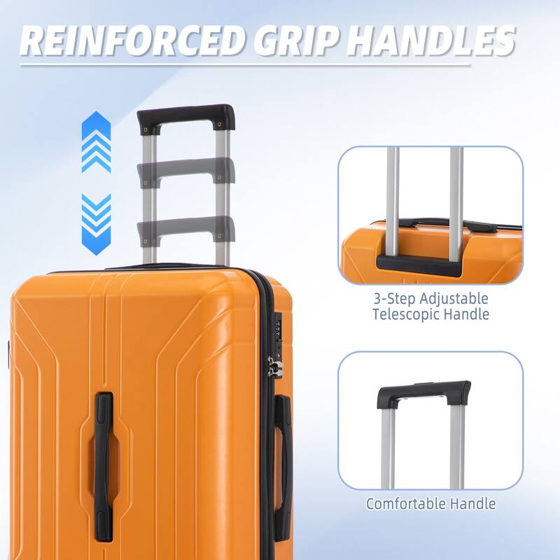 20"/24"/28" 3 pcs/set in ABS Spinner Wheel Luggage