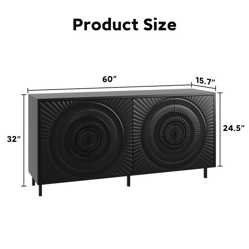 Modern Sideboard Buffet Accent Storage Cabinet