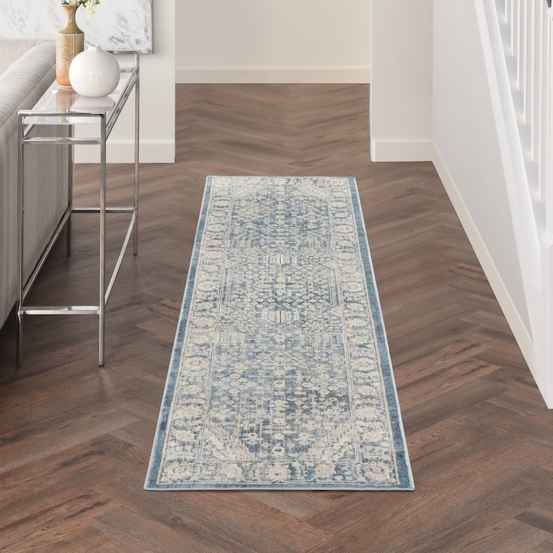 Malta Bordered Center Medallion Area Rug
