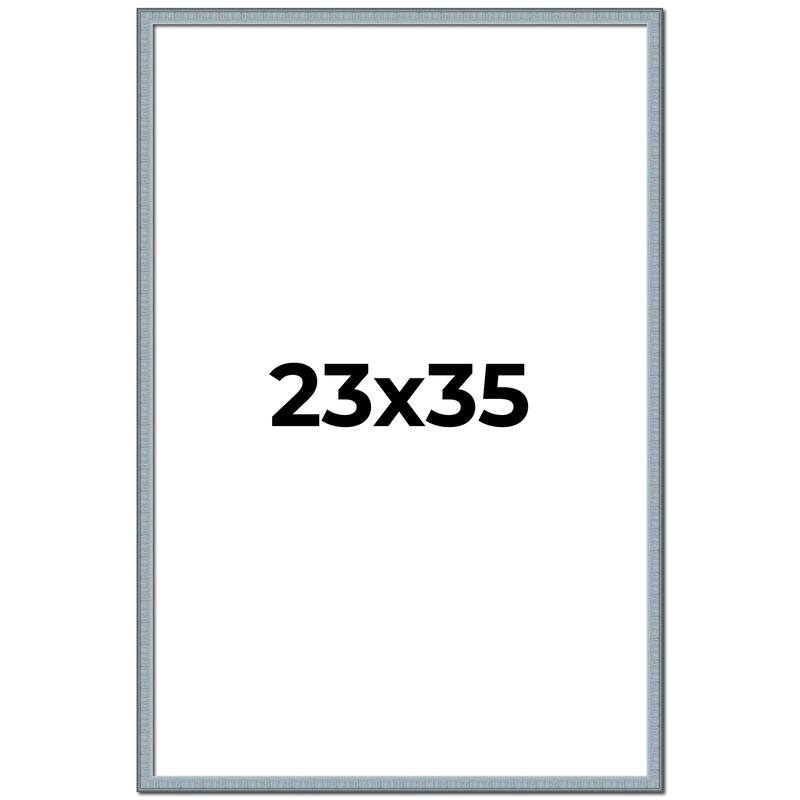 23x35 Frame Rustic Sky Blue Solid Wood Picture Frame | 0.75 Inch