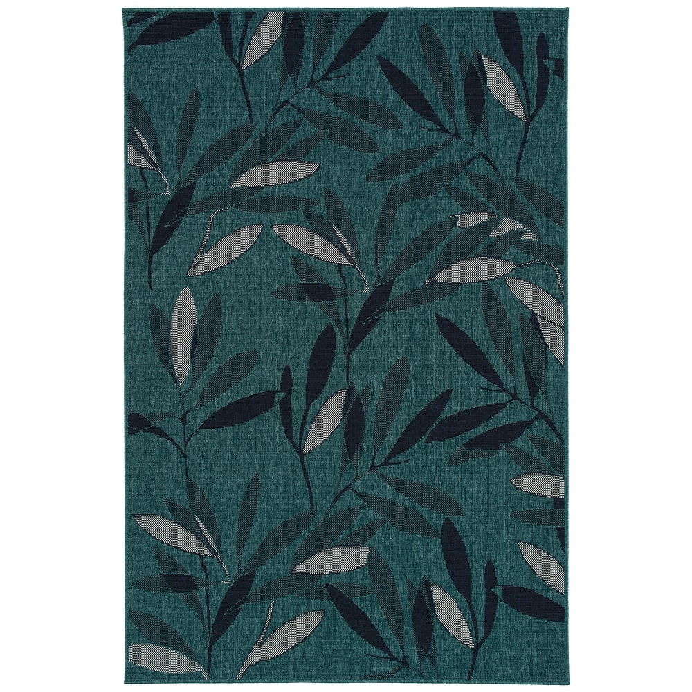 Pianta Collection Rectangle Indoor-Outdoor Throw Rug