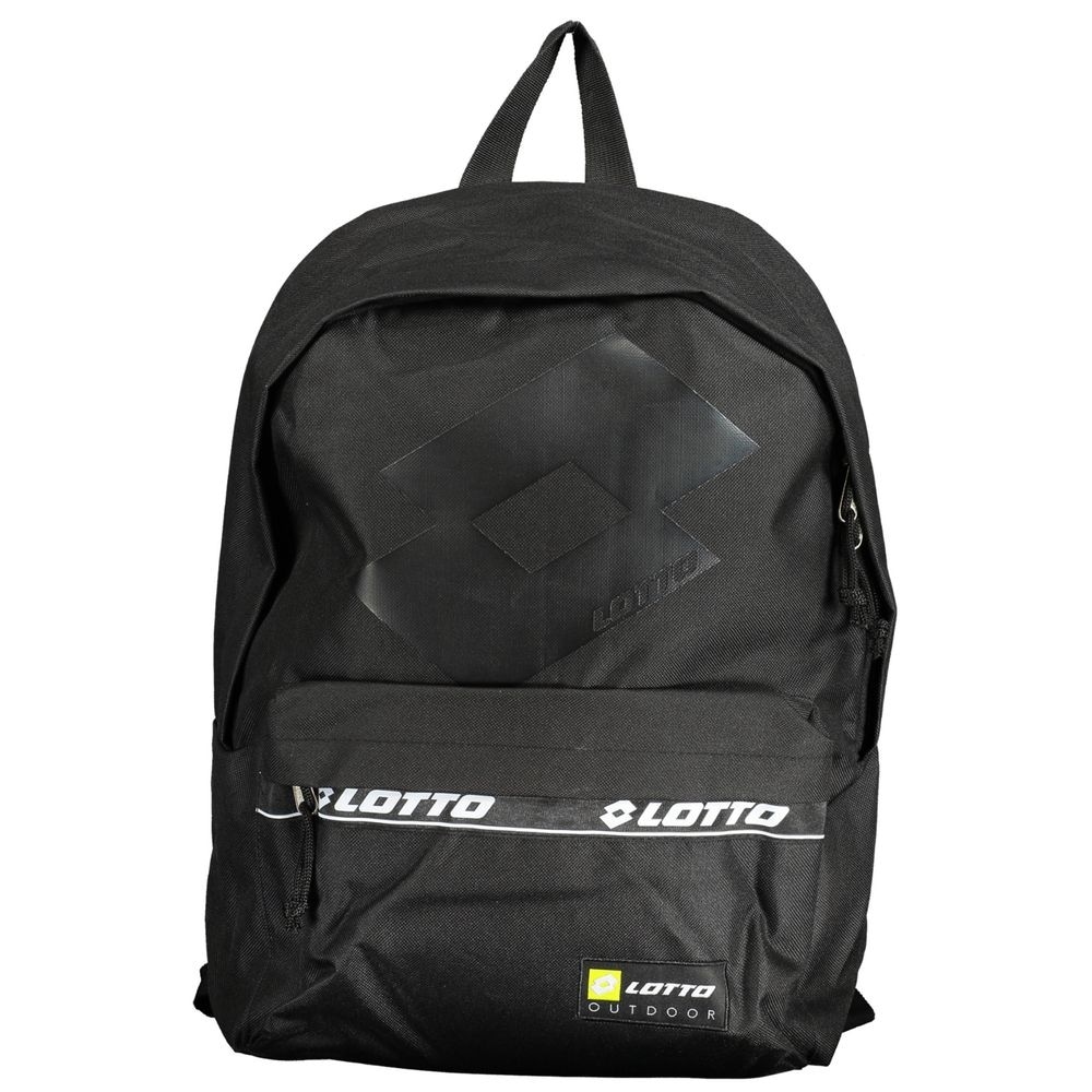 Lotto Black Polyester Men's Backpack