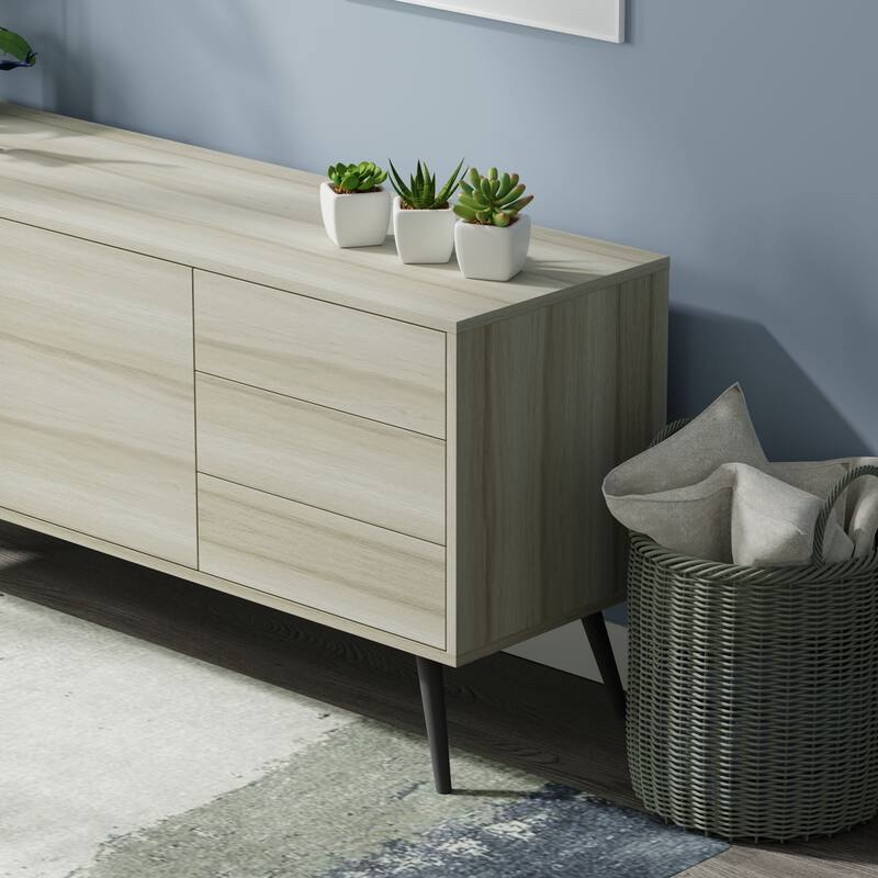 Glenwillow Home Atlas 59" Mid-Century Modern TV Stand Console