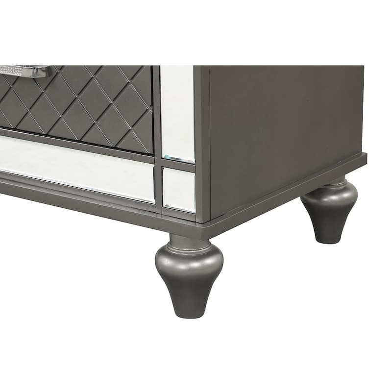 Livorno Gunmetal 5-Drawer 36 in. W Chest of Drawers