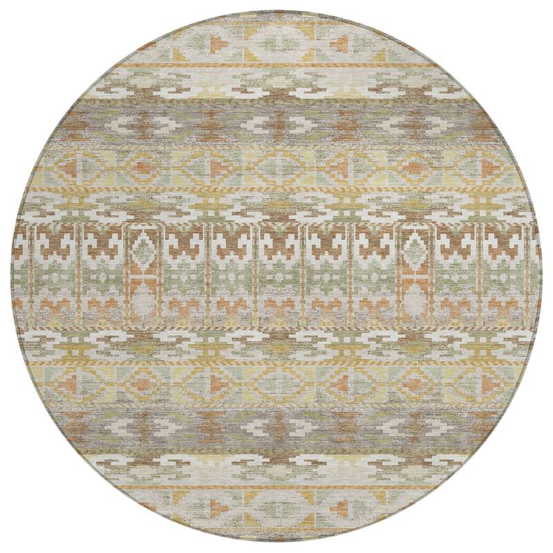 Machine Washable Indoor/ Outdoor Global Haswell Chantille Rug