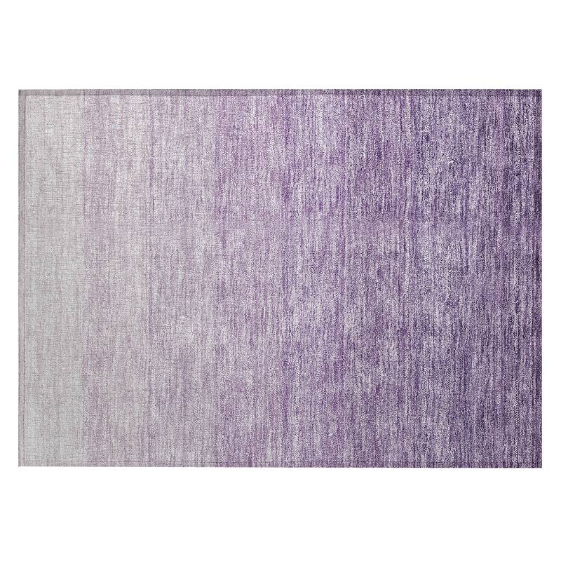 Machine Washable Indoor/ Outdoor Chantille Ombre Solid Rug