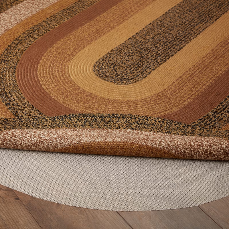 Kettle Grove Jute Rug Oval w/ Pad 60x96 - 5' x 8' Oval