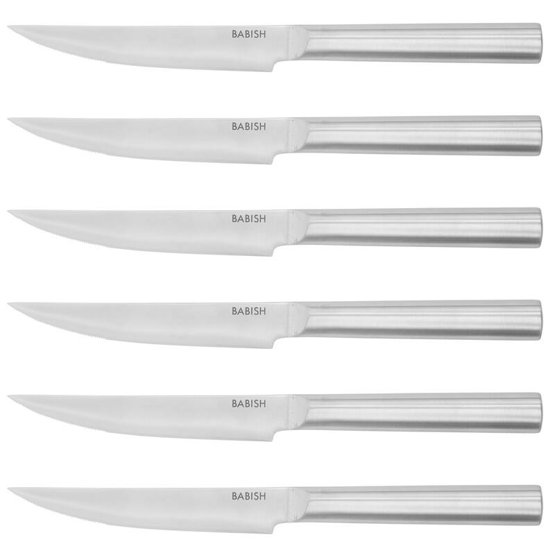 Babish High-Carbon 1.4116 German Steel 15 Piece Full Tang Forged Cutlery Block Set - Black