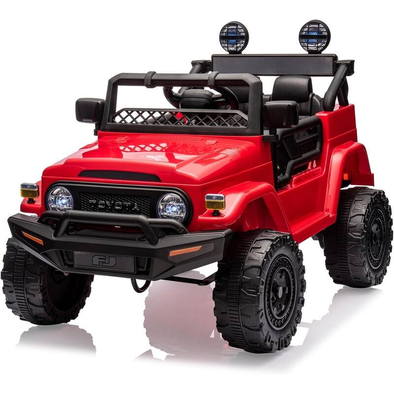 Licensed Toyota Battery Powered Electric 12V Ride on Car for Kids - Red