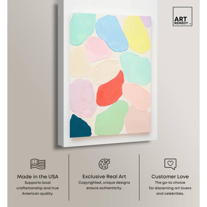 Sorbet Smudges I Canvas by Art Remedy, Gallery Wrapped