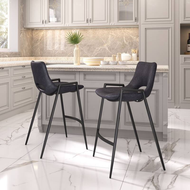 Desi Counter Stool Black - Black