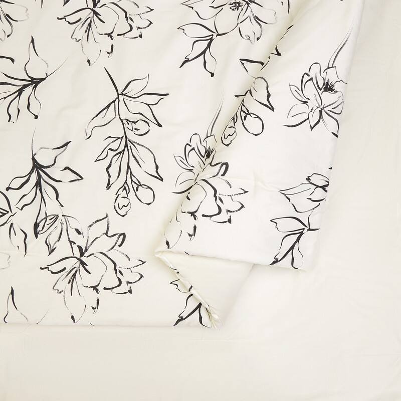 Dee Ocleppo Inked Floral 3-Piece Cotton Sateen Comforter Set