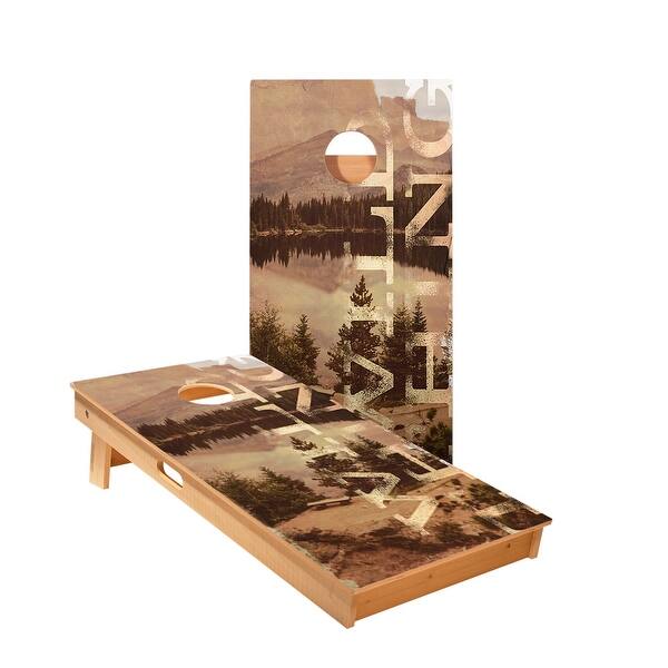 slide 2 of 5, Wild Thing Landscape Cornhole Boards NO Bags - Add Board Lights