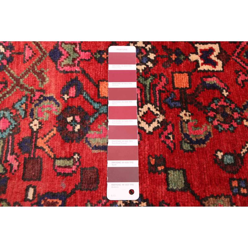 ECARPETGALLERY Hand-knotted Andelz Red Wool Rug - 2'8 x 12'0