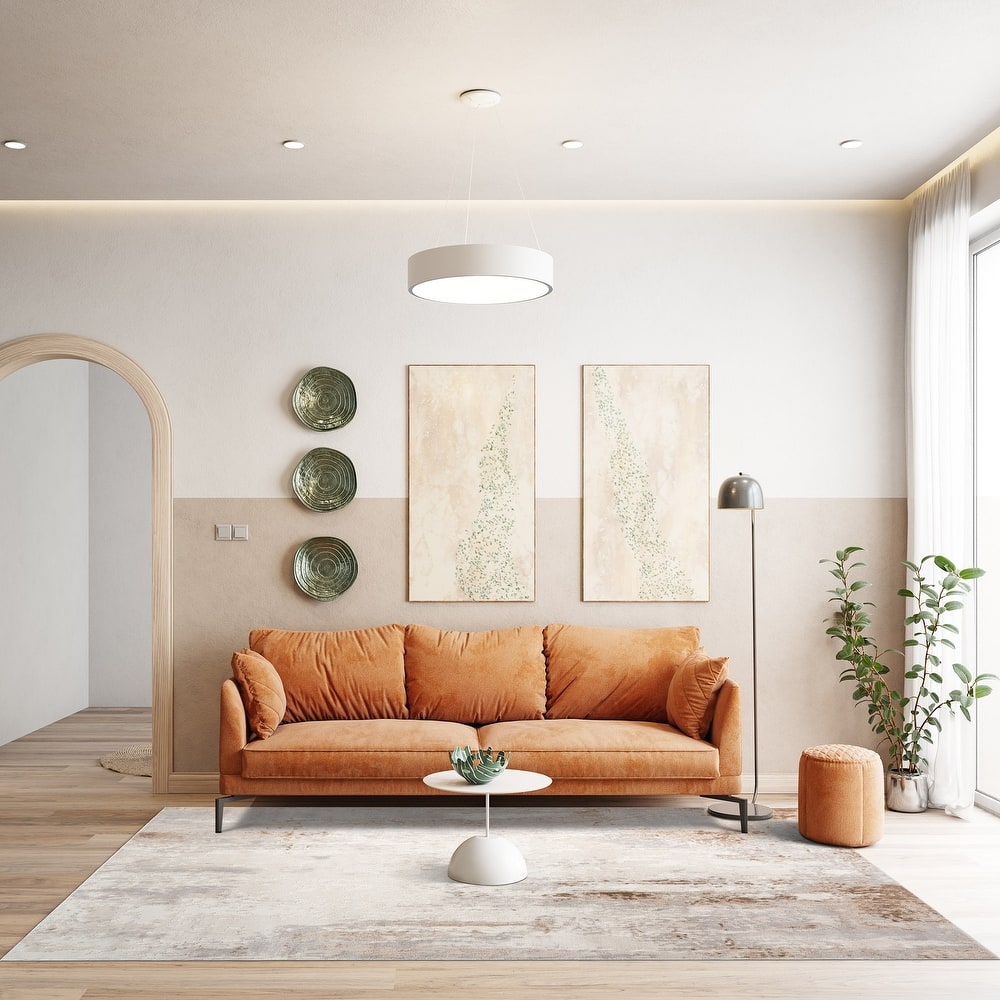 Gertmenian Arlo High Low Transitional Modern Gray Ivory Black Indoor Area Rug Collection