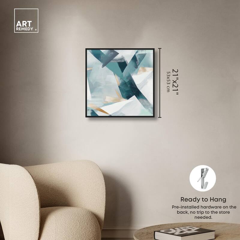 Cerulean Shard Canvas by Art Remedy