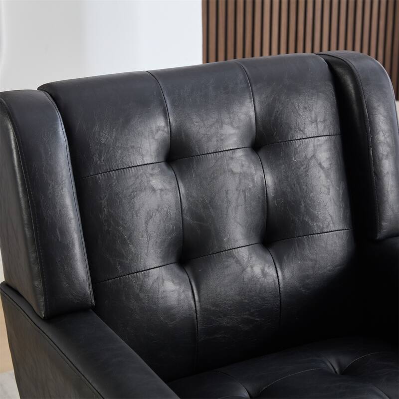 Modern Ergonomics Accent Chair with Black Legs