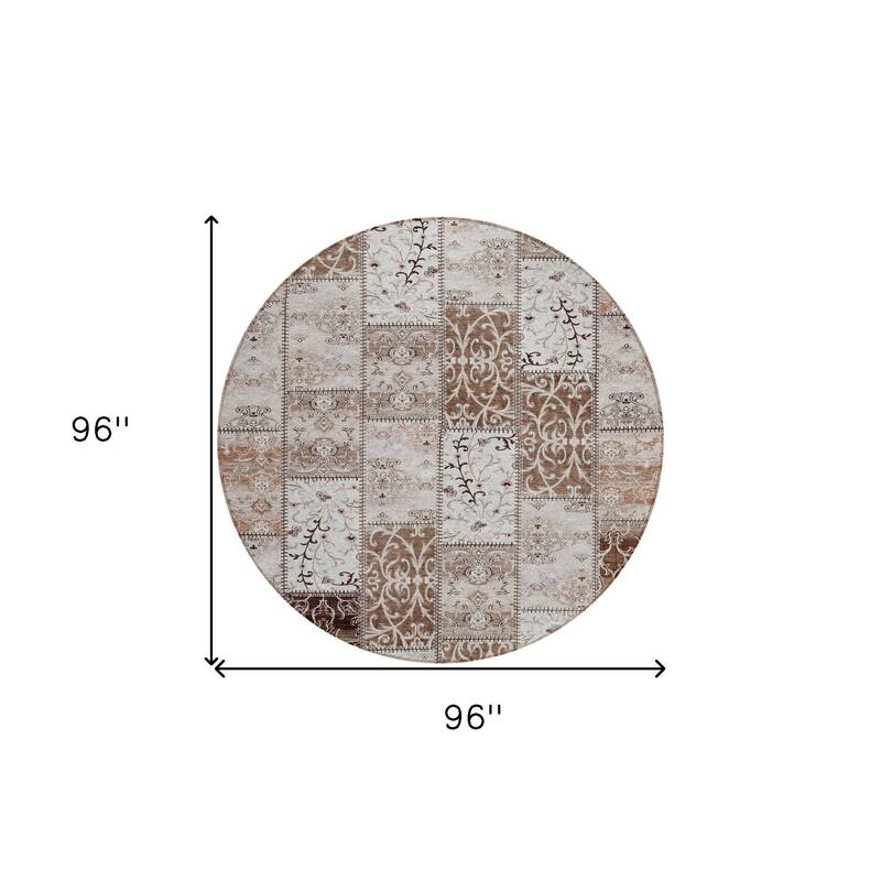 Elz Patchwork Weather Resistant Classic Meets Modern Outdoor Rug