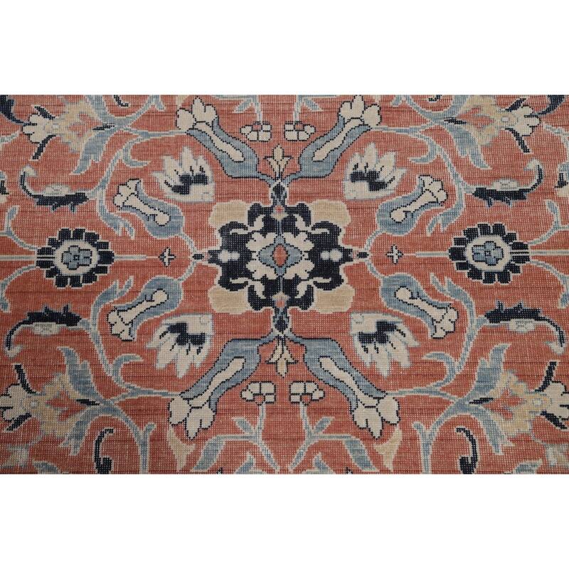 Floral Oriental Sultanabad Ziegler Turkish Wool Area Rug Hand-knotted - 9'9" x 13'0"