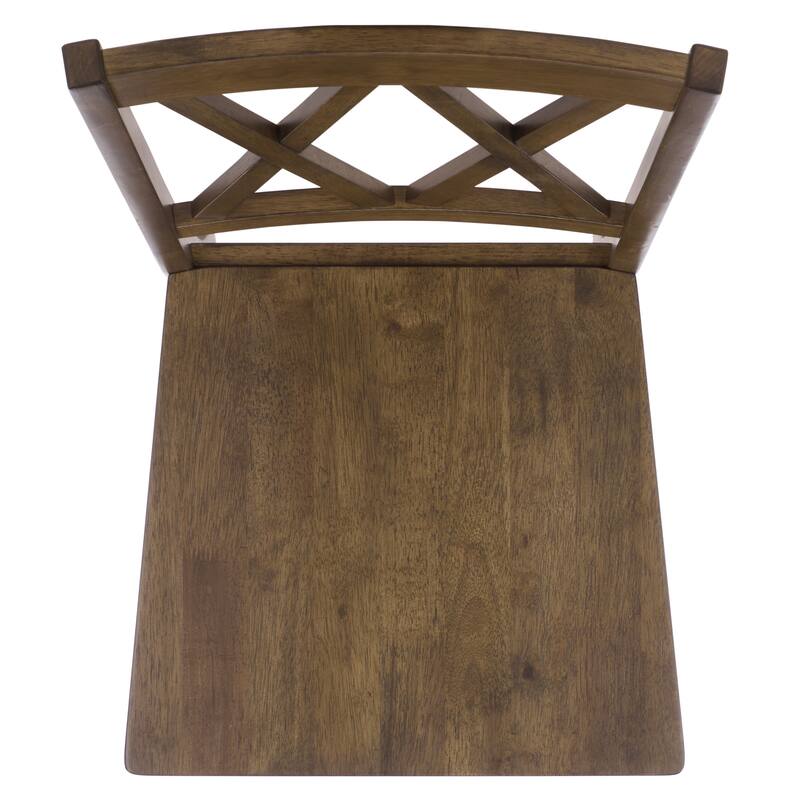 SAFAVIEH HOME Yana Double X-Back Side Chair - 18"W x 22"D x 39"H