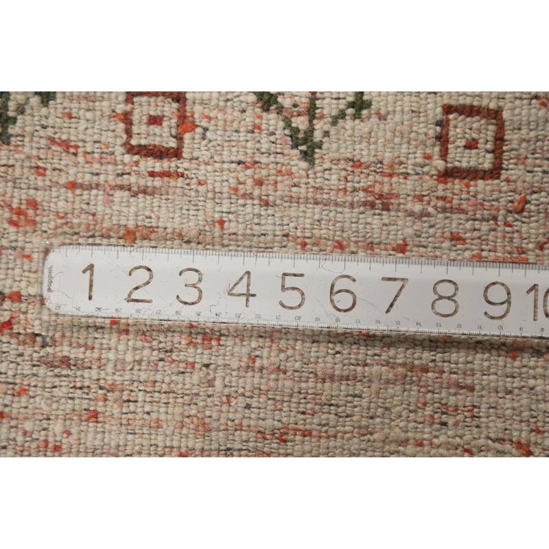 Hand Knotted Oriental 100% Wool Carpet Tribal Animal Pictorial Multi-Colored Gabbeh Area Rug - 11' 5'' X 8' 8''