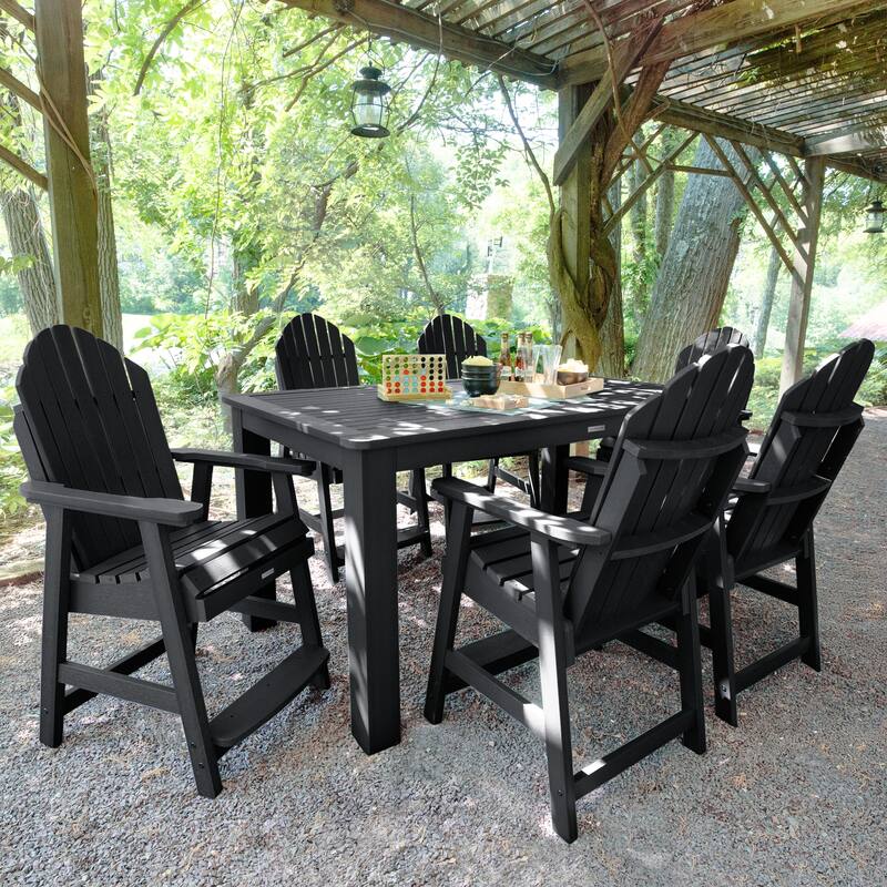 Hamilton 7-Piece Outdoor Dining Set - 42" x 72" Table, Counter-height