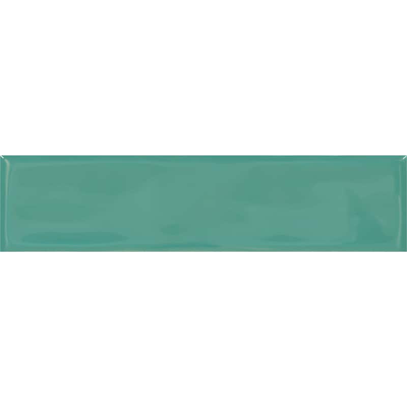TileHQ 3" x 12" Ceramic Wall Tile in Glossy Caribbean Teal (48 PC per Carton) (12.00 SQFT per Carton)