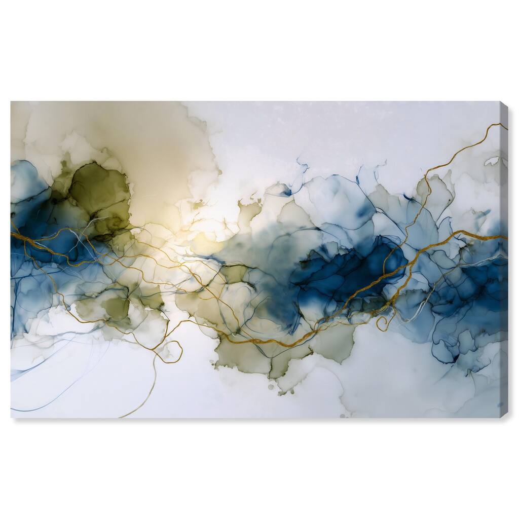 Fluid Geode Canvas by Art Remedy, Gallery Wrapped