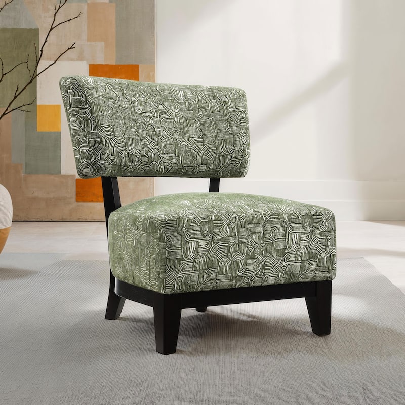 Furniture of America Phaen Modern 28-inch Pattern Fabric Accent Chair - Green