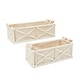 preview thumbnail 4 of 7, Macrame Basket Storage for Bohemian Style Home Decor and Nursery (2 Sizes, White, 2 Pack)