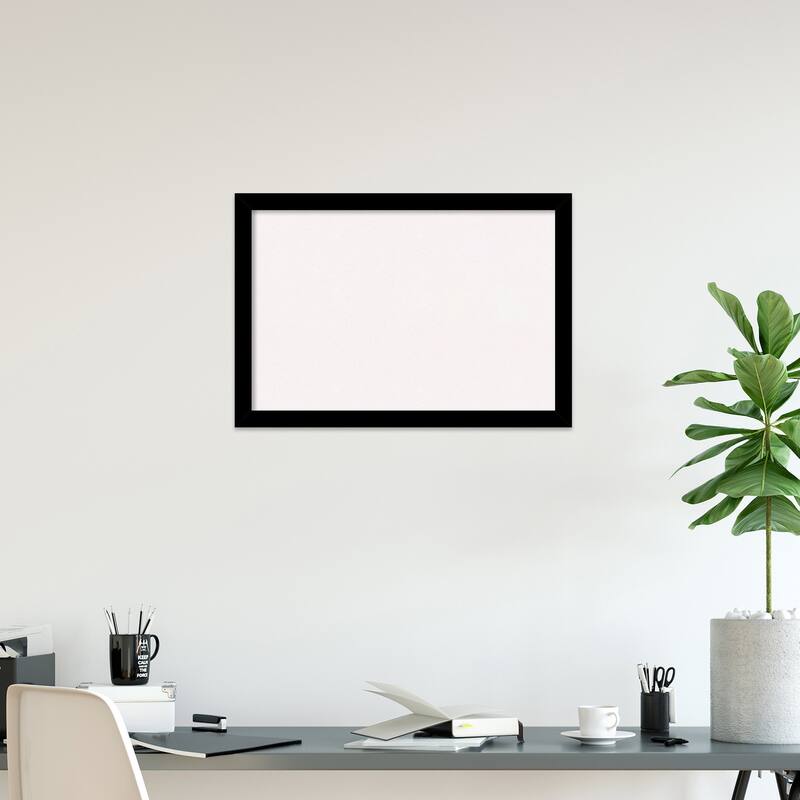 Brushed Framed White Corkboard Bulletin Board