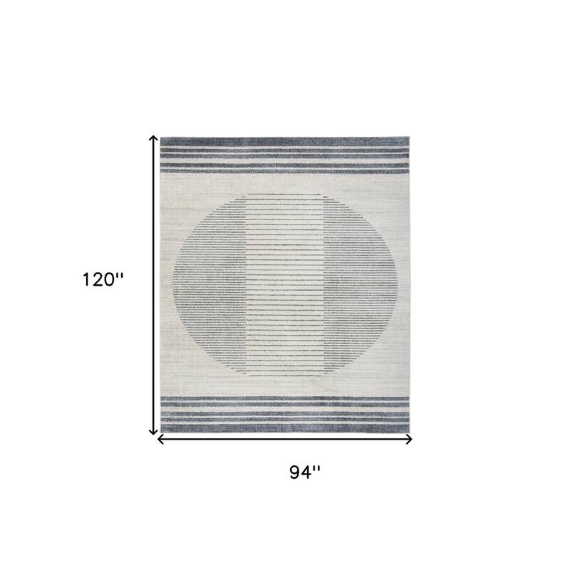 HomeRoots Geometric Modern Rectangle Area Rug