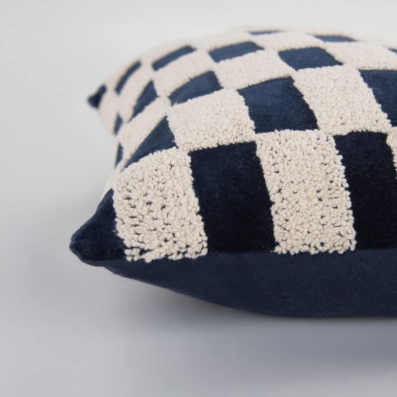 Rizzy Home Geometric Embroidered Throw Pillow
