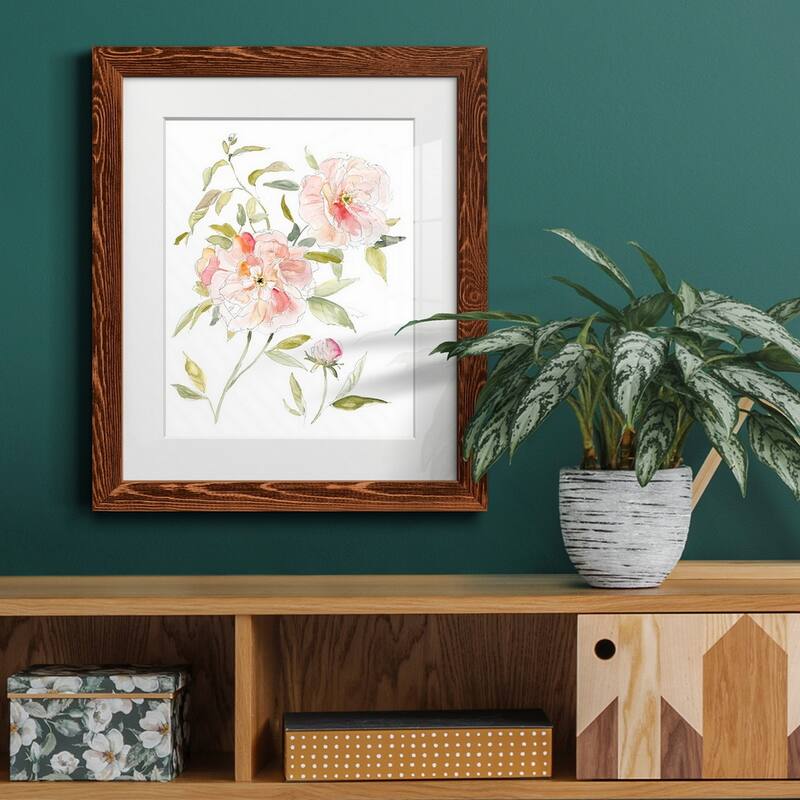 Sketchbook Cottage Rose II-Premium Framed Print - Ready to Hang