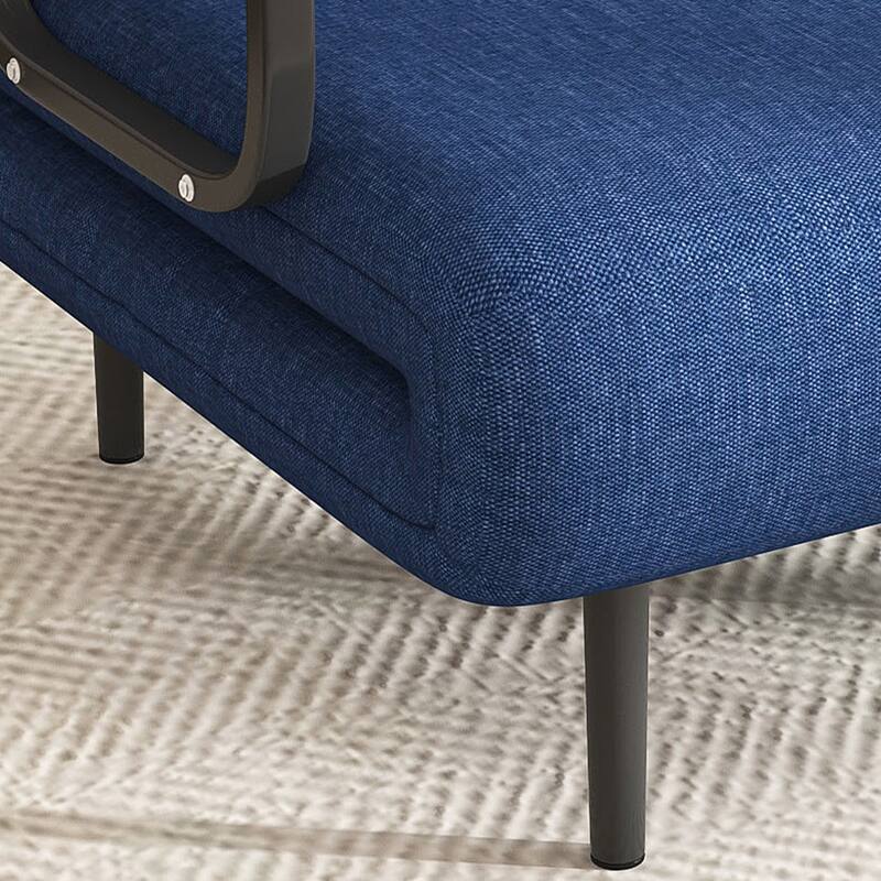 Roomfitters 3-in-1 Convertible Chair Folding Sofa Bed, 5-Position Adjustable Backrest Sleeper Chair with Pillow, Blue