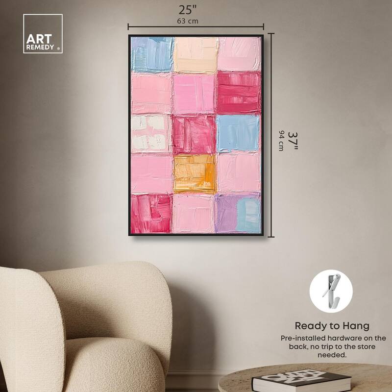 Color Squares II Canvas by Art Remedy