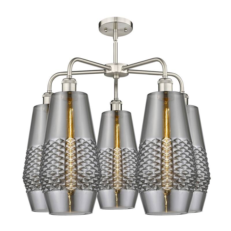 Innovations Lighting 516-5CR-22-25 Windham Chandelier Windham 5 Light