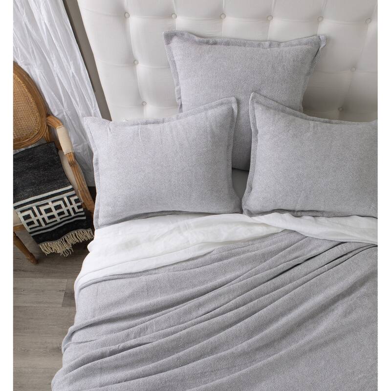 Silas, Cotton Blend, Grey, Sham