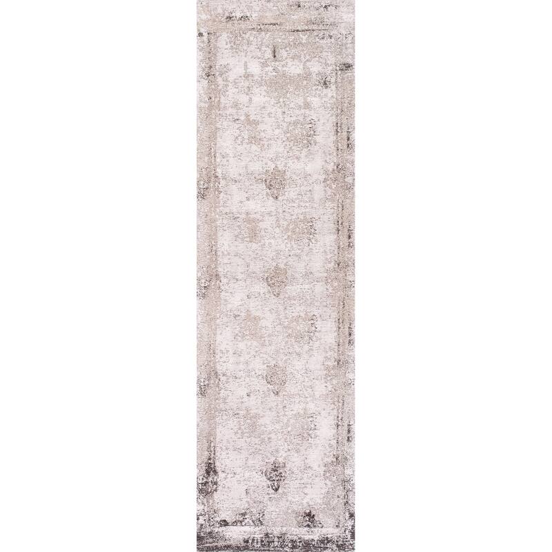 Nuloom Handmade Distressed Abstract Vintage Wool Area Rug