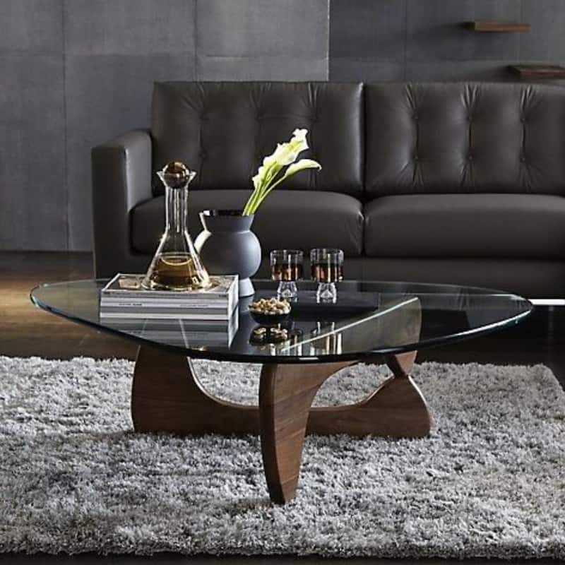 Noguchi Style Small Coffee Table - 16" H x41" W x 26" D