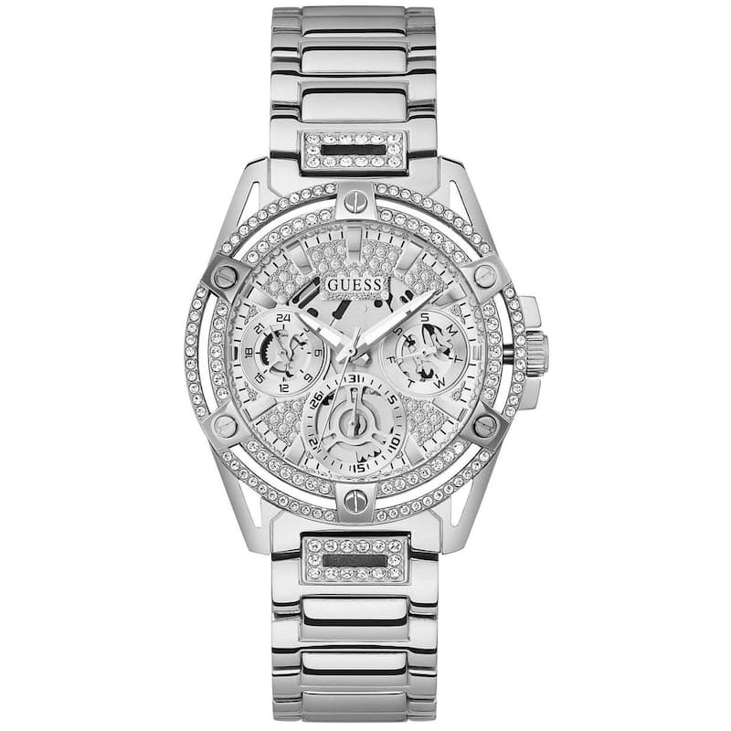 Guess Women's Queen 40mm Quartz Watch GW0464L1 - Silver-Tone - One Size