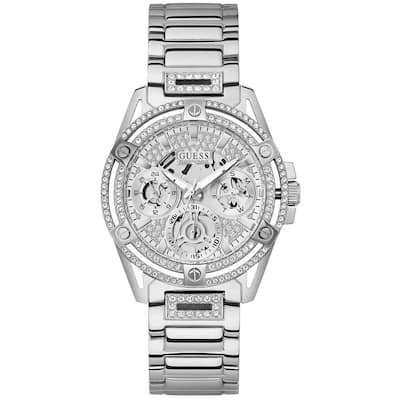 Guess Women's Queen 40mm Quartz Watch GW0464L1 - Silver-Tone - One Size