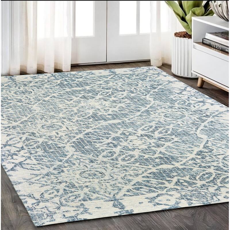 HomeRootsGeometric Transitional Rectangle Area Rug - 96.06' X '59.84' X '0.39
